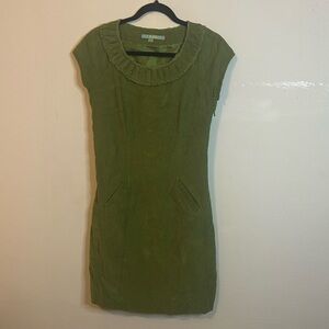 Boden Green Corduroy Shift Dress
